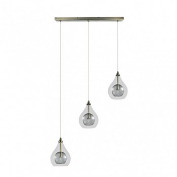 Distribuidor - Lâmpadas Diversas | Lâmpadas Modernas | COLGANTE LHASA 3XG9 CUERO REGX65X65 CM Ref: 154093014